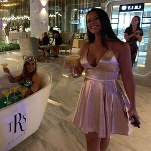 Fashion Nova Mauve Flare Dress